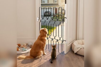 Retractable Pet Gate for Front Door