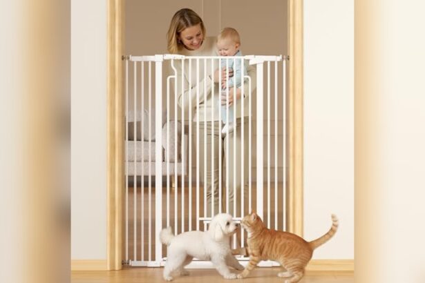 Tall Pet Gate With Cat Door