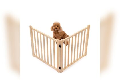 Wooden Free Standing Pet Gate