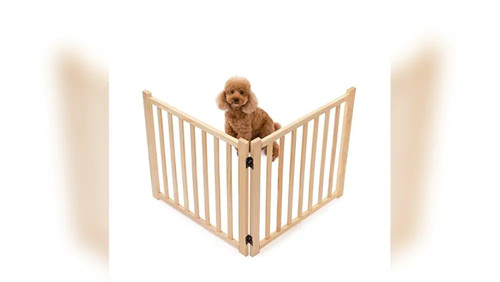 Wooden Free Standing Pet Gate